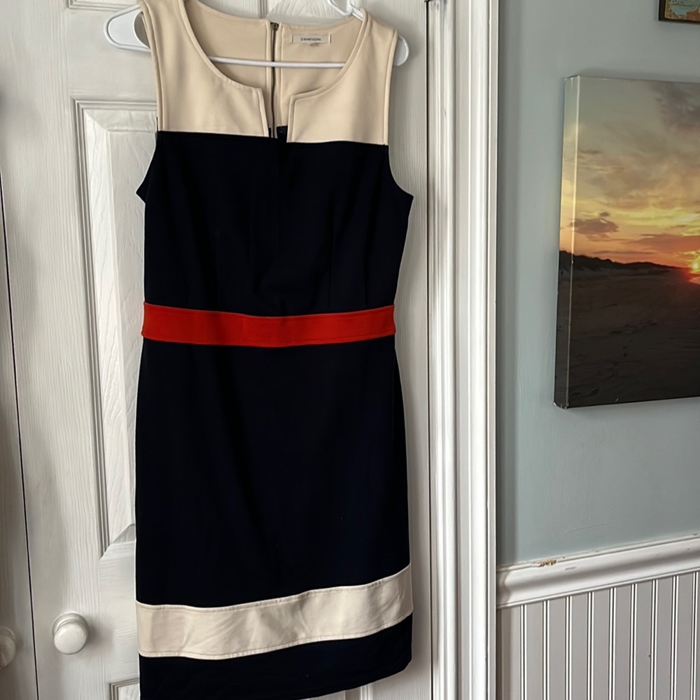 41 Hawthorn sleeveless navy blue dress size Medium